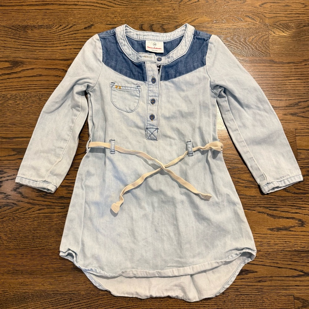 Hanna Andersson Light Blue Denim Dress